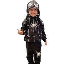 Conjunto Moletom Infantil Homem Aranha Com Capuz