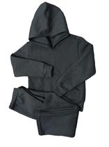 Conjunto moletom infantil interior flanelado cinza 6 a 10 anos