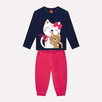 Conjunto Moletom Infantil Kyly Menina Flanelado Inverno