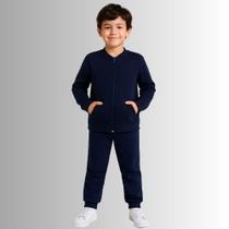 Conjunto Moletom Infantil Masculino Com Bolsos Rei Rex