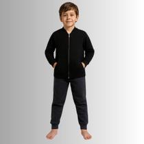 Conjunto Moletom Infantil Masculino Com Bolsos Rei Rex