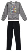 Conjunto Moletom Infantil Menina Blusão Moletom Flanelado e Calça Moletom Flanelada - Malwee Kids Conjunto Moletom Infantil Menina Blusão Moletom Flanelado e Calça Moletom Flanelada - Malwee Kids