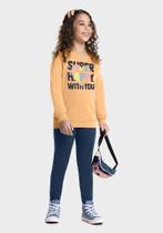 Conjunto Moletom Infantil Menina Boca Grande 42584