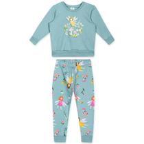 Conjunto Moletom Infantil Menina Marisol Azul