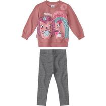 Conjunto Moletom Infantil Menina Zig Zig Zaa Ref. 77085