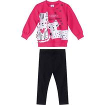 Conjunto Moletom Infantil Menina Zig Zig Zaa Ref. 77085