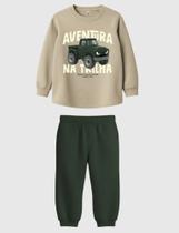 Conjunto Moletom Infantil Menino Aventura Na Trilha Em Moletom Flanelado Calça Punho Malwee Kids Conjunto Moletom Infantil Menino Aventura Na Trilha Em Moletom Flanelado Calça Punho Malwee Kids