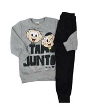 Conjunto Moletom Infantil Menino Blusa e Calça Turma Monica Conjunto Moletom Infantil Menino Blusa e Calça Turma Monica