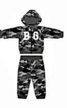 Conjunto Moletom Infantil Menino Camuflado Flanelado por Dentro Jaqueta com Capuz Calça cPunho ByGus Conjunto Moletom Infantil Menino Camuflado Flanelado por Dentro Jaqueta com Capuz Calça cPunho ByGus