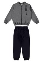 Conjunto Moletom Infantil Menino Malwee Kids Cinza 105569