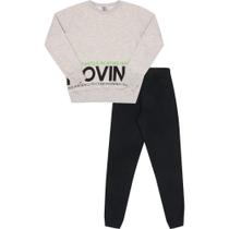 Conjunto Moletom Infantil Menino Pulla Bulla Ref. 47140 Conjunto Moletom Infantil Menino Pulla Bulla Ref. 47140