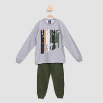 Conjunto Moletom Infantil Miá Kids Estampado Hiking Menino - Mia Kids