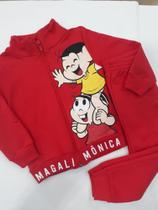 Conjunto moletom infantil Mônica e Magali