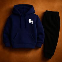 Conjunto Moletom Infantil New York Algodão Premium Várias Cores e Tamanhos