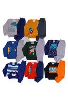 Conjunto Moletom Infantil Roupa De Bebê Kit 6 Peças Tam 2 ao 8