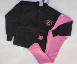 Conjunto moletom inverno infantil menina jaqueta e calça Conjunto moletom inverno infantil menina jaqueta e calça