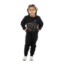 Conjunto Moletom Inverno Meninas Mini Diva