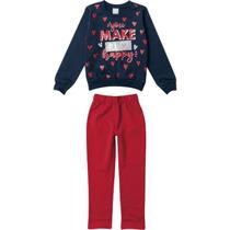 Conjunto Moletom juvenil Menina Malwee Kids Ref. 78351