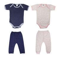 Conjunto Moletom Kit 2 Peças Roupinha Bebê Menino Menina