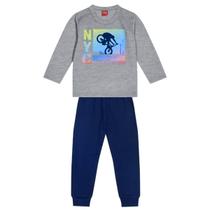 Conjunto Moletom KYLY Infantil Flanelado Carro Tam 4 a 8