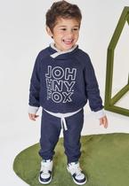 Conjunto Moletom Longo Jeans Menino Jhonny Fox