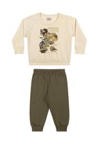 Conjunto Moletom Longo Menino Jurassic Elian