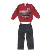 Conjunto Moletom Malwee Kids New York Ref. 37948 Conjunto Moletom Malwee Kids New York Ref. 37948