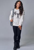 Conjunto Moletom Manga Longa NY Menina Lilimoon Conjunto Moletom Manga Longa NY Menina Lilimoon
