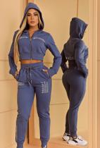 Conjunto moletom maria gueixa azul indigo