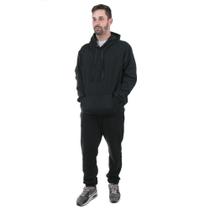 Conjunto Moletom Masculino Calça Preta e Blusa de Moletom Frio cor Preto Conjunto Moletom Masculino Calça Preta e Blusa de Moletom Frio cor Preto
