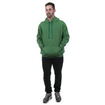 Conjunto Moletom Masculino Calça Preta e Blusa de Moletom Frio cor Verde