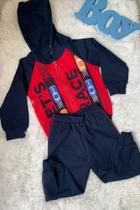 Conjunto moletom masculino infantil. Tamanho 1 ano