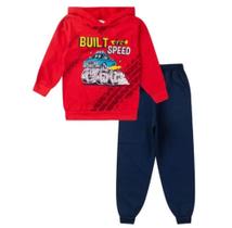 Conjunto Moletom Masculino Infantil Vermelho