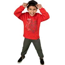 Conjunto Moletom Masculino Juvenil Infantil Flanelado Frio Conjunto Moletom Masculino Juvenil Infantil Flanelado Frio