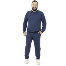 Conjunto Moletom Masculino Plus Size Blusa Calça Flanelado