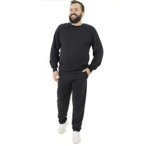 Conjunto Moletom Masculino Plus Size Blusa Calça Flanelado