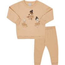 Conjunto Moletom Menina Bebê Pulla Bulla Ref. 50120 Conjunto Moletom Menina Bebê Pulla Bulla Ref. 50120