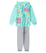 Conjunto Moletom Menina Jaqueta E Calça Select Verde
