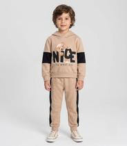 Conjunto Moletom Menino Blusão E Calça Select Bege Conjunto Moletom Menino Blusão E Calça Select Bege