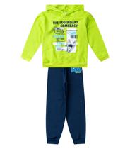 Conjunto Moletom Menino Blusão E Calça Select Verde