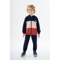 Conjunto Moletom Menino com Capuz Pulla Bulla Ref. 50278 Conjunto Moletom Menino com Capuz Pulla Bulla Ref. 50278