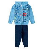 Conjunto Moletom Menino Jaqueta E Calça Select Azul Conjunto Moletom Menino Jaqueta E Calça Select Azul