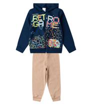 Conjunto Moletom Menino Jaqueta E Calça Select Azul