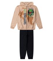 Conjunto Moletom Menino Jaqueta E Calça Select Bege Conjunto Moletom Menino Jaqueta E Calça Select Bege