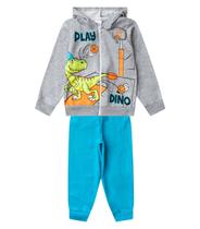 Conjunto Moletom Menino Jaqueta E Calça Select Cinza