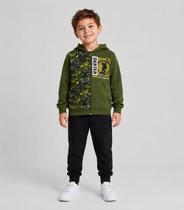 Conjunto Moletom Menino Jaqueta E Calça Select Verde