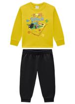 Conjunto Moletom Para Bebê Menino Estampado Space Marlan