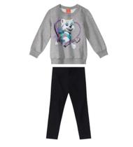 Conjunto Moletom Patrulha Canina Menina Infantil em Moletom Flanelado Skye Everest - Malwee Kids