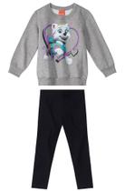 Conjunto Moletom Patrulha Canina Menina Infantil Moletom Flanelado Dentro e Legging - Malwee Kids