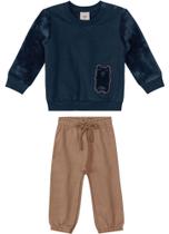 Conjunto Moletom Pelúcia Menino Infantil Flanelado com Pelúcia Calça com Punho Carinhoso Conjunto Moletom Pelúcia Menino Infantil Flanelado com Pelúcia Calça com Punho Carinhoso
